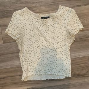 Floral American Eagle Top, size M
